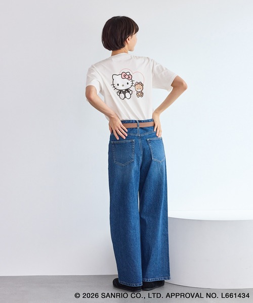 ROPE' PICNIC（ロペピクニック）の「【ROPE' PICNIC×ハローキティ】巾着付きアソートTシャツ（Tシャツ/カットソー・レディース・ピンク/ホワイト系その他/ブラック系その他/ホワイト系その他2・FREE）」の10枚目の写真