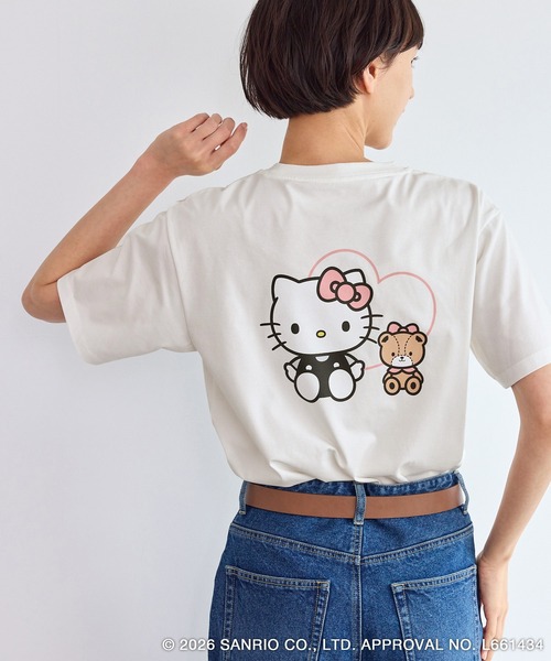 ROPE' PICNIC（ロペピクニック）の「【ROPE' PICNIC×ハローキティ】巾着付きアソートTシャツ（Tシャツ/カットソー・レディース・ピンク/ホワイト系その他/ブラック系その他/ホワイト系その他2・FREE）」の5枚目の写真