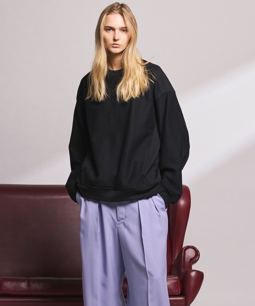 UNISEX》Crew Neck Prime-Over Pullover Sweatshirt/クルーネック