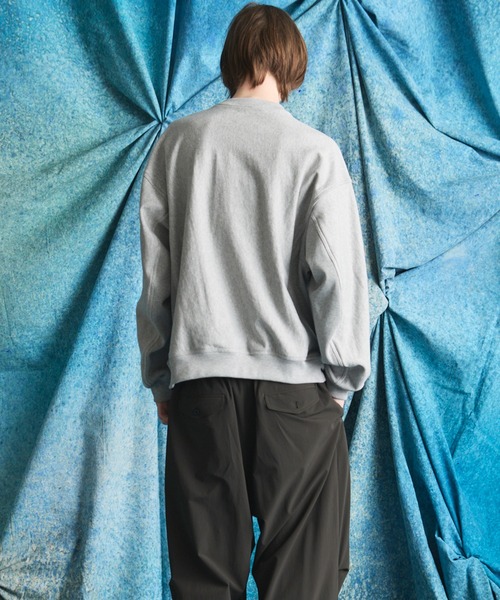 MAISON SPECIAL(メゾンスペシャル)の「《UNISEX》Crew Neck Prime-Over Pullover Sweatshirt/クルーネックプライムオーバープルオーバースウェット【MAISON SPECIAL/メゾンスペシャル】(スウェット・メンズ・ラベンダー/グレー/ライトグリーン/ブラック・2/1/0)」の16枚目の写真