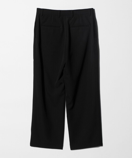 Thingless（シングレス）の「＜Thingless＞プレーンフロント ワイドパンツ（スラックス・メンズ・ブラック・L/M/S）」の2枚目の写真