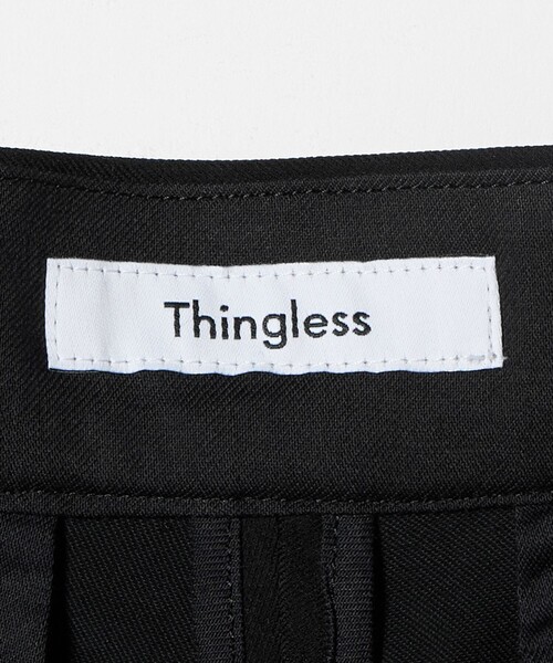 Thingless（シングレス）の「＜Thingless＞プレーンフロント ワイドパンツ（スラックス・メンズ・ブラック・L/M/S）」の9枚目の写真