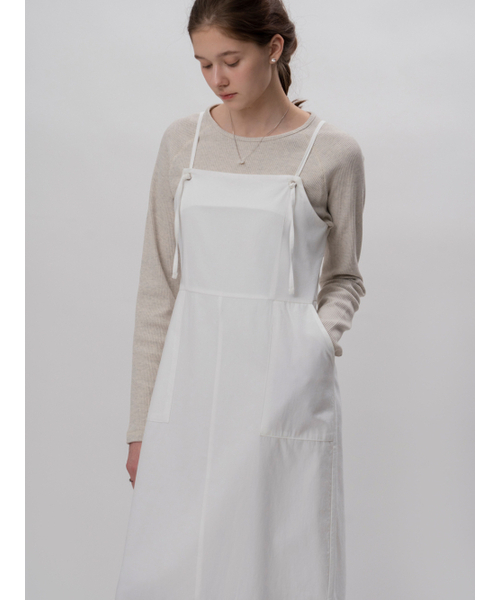 THEMITTEN(ザ・ミトン)の「Eyelet strap one-piece (white)(ワンピース・レディース・その他・FREE)」の2枚目の写真