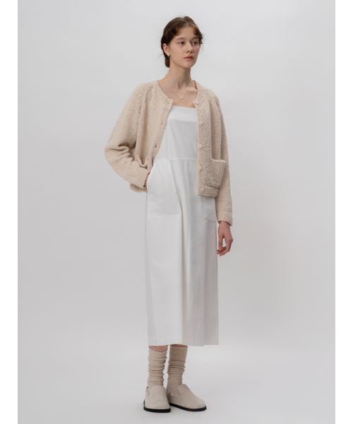 THEMITTEN(ザ・ミトン)の「Eyelet strap one-piece (white)(ワンピース・レディース・その他・FREE)」の4枚目の写真