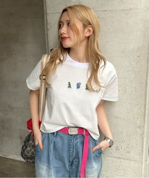 DOUBLE NAME｜ダブルネームのTシャツ/カットソー（ホワイト/白色系