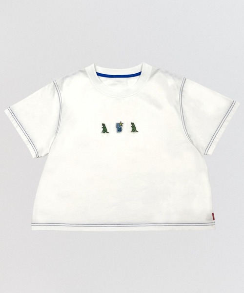 DOUBLE NAME(ダブルネーム)の「【横浜DeNAベイスターズ】 【m:rex】ワッペン コンパクトTEE(Tシャツ/カットソー・レディース・オフホワイト・FREE)」の2枚目の写真