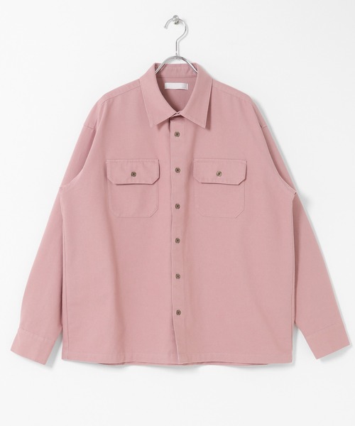 SENSE OF PLACE by URBAN RESEARCH(センスオブプレイスバイアーバンリサーチ)の「ダブルポケットカラーデニムシャツ(シャツ/ブラウス・メンズ・インディゴブルー/ライトカーキ/ピンク・MEDIUM/LARGE)」の12枚目の写真