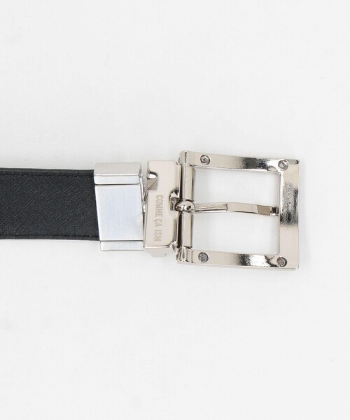 COMME CA ISM(コムサイズム)の「市松大柄 サフィアーノ型押し リバーシブルベルト(ベルト・メンズ・ブラック/ダークブラウン・FREE)」の7枚目の写真