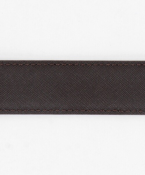 COMME CA ISM(コムサイズム)の「市松大柄 サフィアーノ型押し リバーシブルベルト(ベルト・メンズ・ブラック/ダークブラウン・FREE)」の13枚目の写真