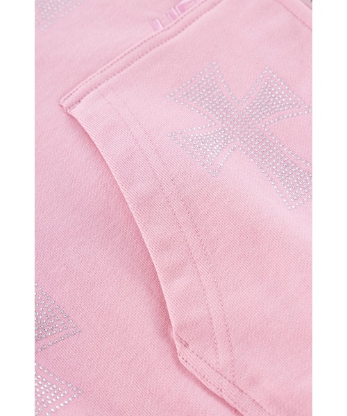 UNKNOWN LONDON(アンノウン・ロンドン)の「ジップフーディ|Pink Allover Cross Rhinestone Zip Hoodie|Unknown London(パーカー・メンズ・ピンク・X-LARGE/LARGE/SMALL/MEDIUM)」の2枚目の写真