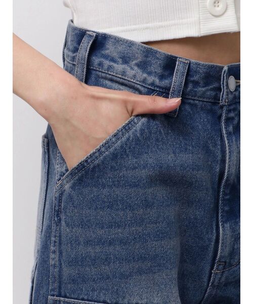 EMODA（エモダ）の「レースクラッシュルーズジーンズ（デニムパンツ・レディース・ブルー/ブラック・MEDIUM/SMALL）」の20枚目の写真