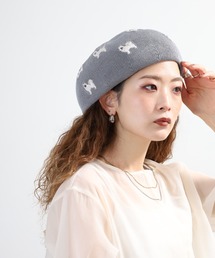 Sense of Grace（センスオブグレース）の「アニマル刺繍　ベレー帽（ハンチング/ベレー帽）」
