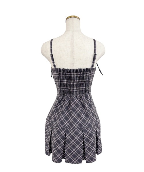 Rosé Muse Check cami mini one piece Check cami mini one piece（ワンピース）｜Rose Muse（ロゼミューズ