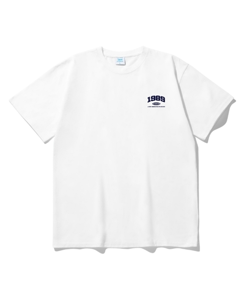 1989STANDARD(1989スタンダード)の「SMALL 1989 クールコットンオーバーサイズ半袖(SISSTD-0012)(Tシャツ/カットソー・メンズ・ホワイト/ライトグレー/ブラック/ネイビー・MEDIUM/LARGE/X-LARGE)」の2枚目の写真