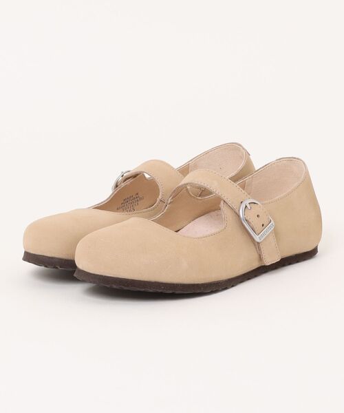 BIRKENSTOCK(ビルケンシュトック)の「ビルケンシュトック 1031613 Santa Clarita LENB Sandcastle 【Narrow】 サンタクラリタ ヌバックサンドキャッスル ナロー幅(バレエシューズ・レディース・ベージュ・39/38/37/40)」の1枚目の写真