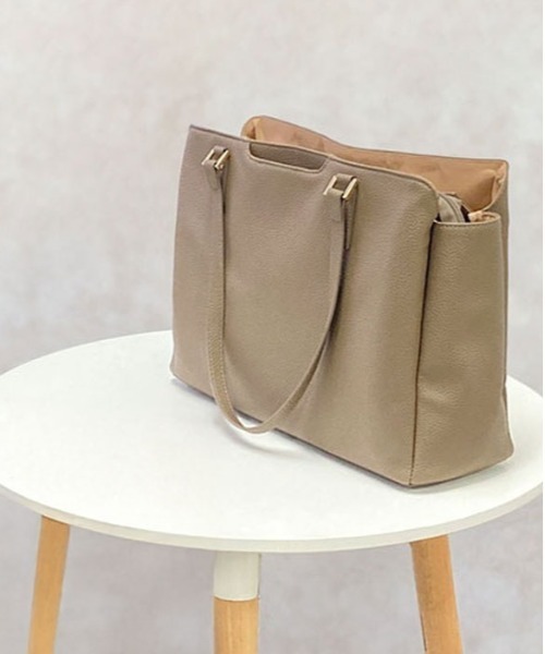 BACKYARD FAMILY(バックヤードファミリー)の「VALENTINO VISCANI トートバッグ 53442(トートバッグ・レディース・ブラウン/アッシュブラウン/ブルー/ブラック/グレー・FREE)」の6枚目の写真