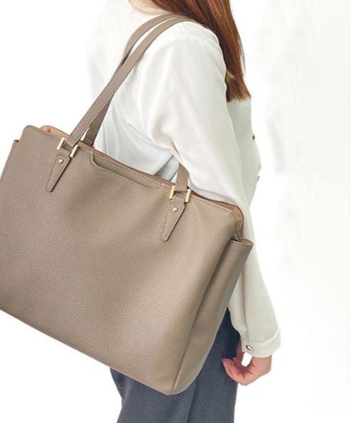 BACKYARD FAMILY(バックヤードファミリー)の「VALENTINO VISCANI トートバッグ 53442(トートバッグ・レディース・ブラウン/アッシュブラウン/ブルー/ブラック/グレー・FREE)」の8枚目の写真