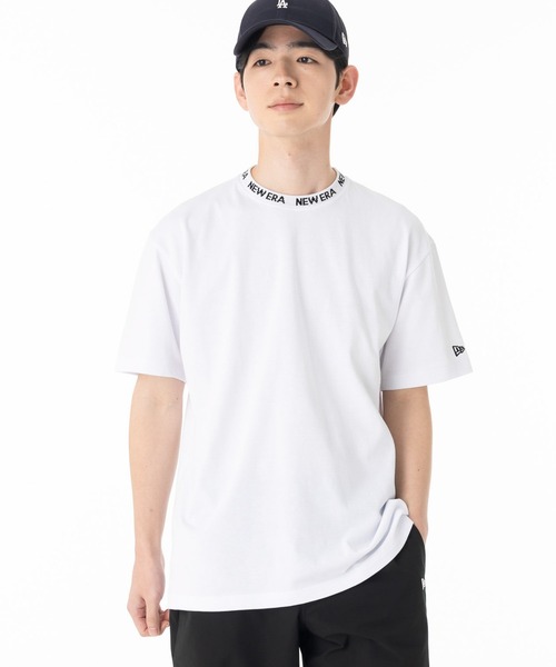 NEW ERA(ニューエラ)の「ニューエラアパレル 半袖Tシャツ ジャガード襟 ONSPOTZ別注(Tシャツ/カットソー・メンズ・ブラック/ホワイト・L/M/S/XL/XXL)」の12枚目の写真