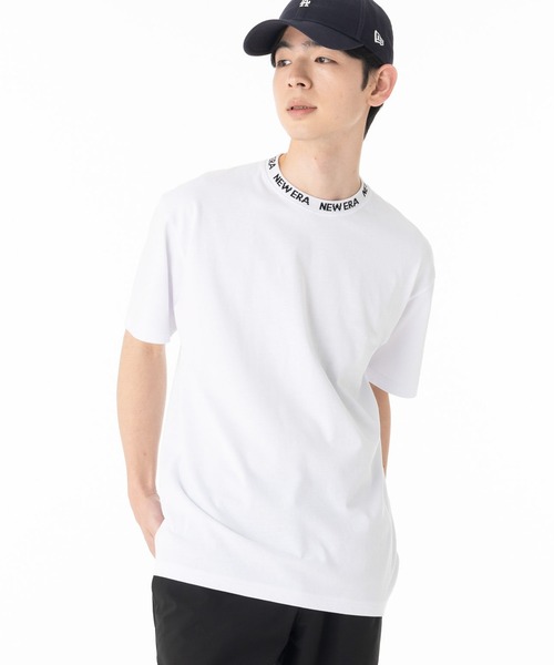 NEW ERA(ニューエラ)の「ニューエラアパレル 半袖Tシャツ ジャガード襟 ONSPOTZ別注(Tシャツ/カットソー・メンズ・ブラック/ホワイト・L/M/S/XL/XXL)」の14枚目の写真