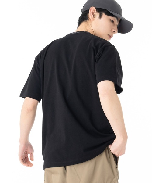 NEW ERA(ニューエラ)の「ニューエラアパレル 半袖Tシャツ ジャガード襟 ONSPOTZ別注(Tシャツ/カットソー・メンズ・ブラック/ホワイト・L/M/S/XL/XXL)」の3枚目の写真