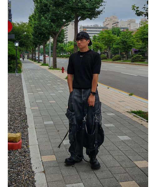 DNSR(ディーエヌエスアール)の「トゥーフェイスマルチカーゴパンツブラック(デニムパンツ・メンズ・その他・LARGE/X-LARGE/MEDIUM/SMALL)」の10枚目の写真