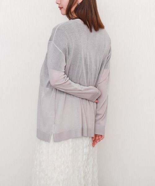 libelle more（リベル モア）の「【接触冷感】シアーニットカーディガン（カーディガン/ボレロ・レディース・ライトグレー/ブラック/ブルー/オフホワイト・M/L）」の22枚目の写真