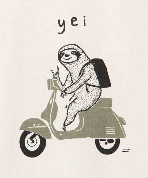 NOLLEY'S LIGHT(ノーリーズライト)の「【yei】プリントT(Tシャツ/カットソー・メンズ・グレイッシュベージュ/グレイッシュブルー/ライトグレー/ホワイト・L/M)」の10枚目の写真