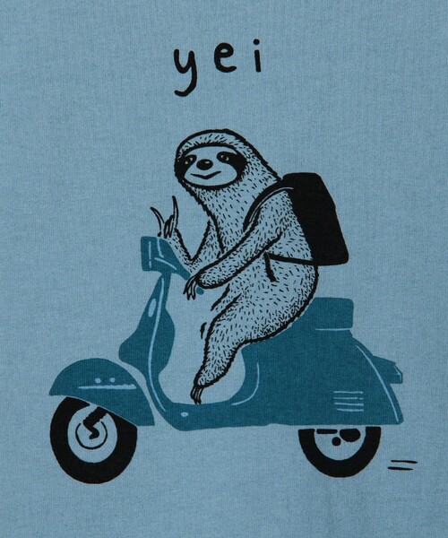 NOLLEY'S LIGHT(ノーリーズライト)の「【yei】プリントT(Tシャツ/カットソー・メンズ・グレイッシュベージュ/グレイッシュブルー/ライトグレー/ホワイト・L/M)」の20枚目の写真