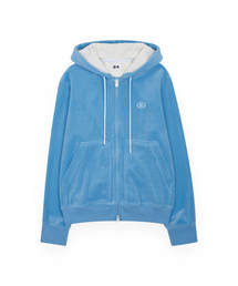 R-4（アールフォー）の「R-0064 / TAILORED VELOUR ZIP(SKY-BLUE)（パーカー）」