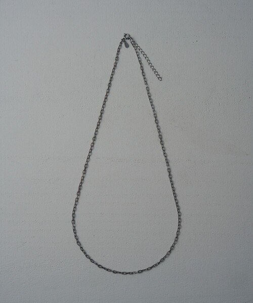 and cloud(アンドクラウド)の「Cable Chain Necklace(ネックレス・レディース・ブラック・FREE)」の1枚目の写真