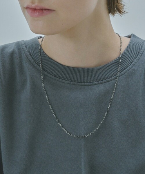 and cloud(アンドクラウド)の「Cable Chain Necklace(ネックレス・レディース・ブラック・FREE)」の7枚目の写真