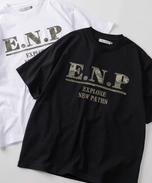 SlashDate(スラッシュデイト)の「【84】レオパード柄/カモフラ柄/ドット柄 総柄アップリケロゴ クルーネックTシャツ/ユニセックス/レディース/メンズ(Tシャツ/カットソー・レディース・ブラック系その他2/ブラック/ブラック系その他/ホワイト系その他2/ホワイト系その他/ホワイト・M/L)」の5枚目の写真