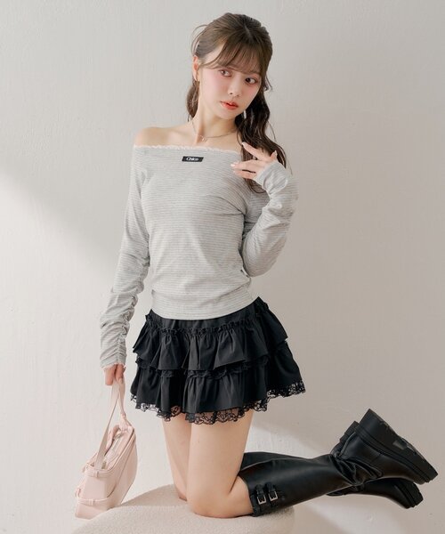★chiyoko⑥★ コンパクトボーダートップス（Tシャツ/カットソー）｜Chico（チコ）の