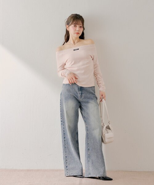 Chico（チコ）の「コンパクトボーダートップス（Tシャツ/カットソー・レディース・グレー/アイボリー/ブラック/ホワイト系その他2・FREE）」の18枚目の写真