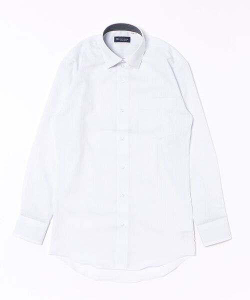 TOKYO SHIRTS(トウキョウシャツ)の「【吸水速乾】 形態安定ノンアイロン ワイド 長袖ビジネスワイシャツ(ビジネスシャツ・メンズ・グレー・首回り39cm-裄丈80cm/首回り39cm-裄丈84cm/首回り41cm-裄丈82cm/首回り41cm-裄丈86cm/首回り42cm-裄丈82cm/首回り42cm-裄丈86cm/首回り43cm-裄丈82cm/首回り43cm-裄丈86cm/首回り37cm-裄丈84cm/首回り37cm-裄丈80cm)」の6枚目の写真