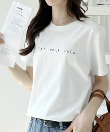 手書き風 プリント 半袖Tシャツ