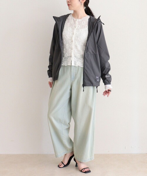 fredy emue（フレディエミュ）の「【TAION/タイオン】BASIC SPORTS W-ZIP LIGHT PK（ブルゾン・レディース・ブラック/チャコールグレー/ライトグレー・38）」の6枚目の写真