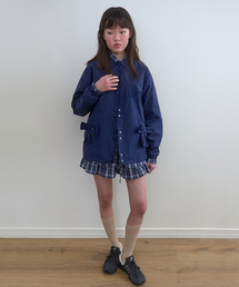 NOCONTENT（ノーコンテント）の「323. リボンジャンパー _ ネイビー（ナイロンジャケット）」