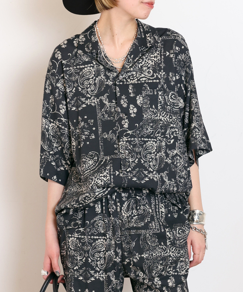 Couture d'adam(クチュールドアダム)の「【COUTURE D'ADAM/クチュールドアダム】別注Bandana College Print Shirt(シャツ/ブラウス・レディース・ブラック・FREE)」の9枚目の写真