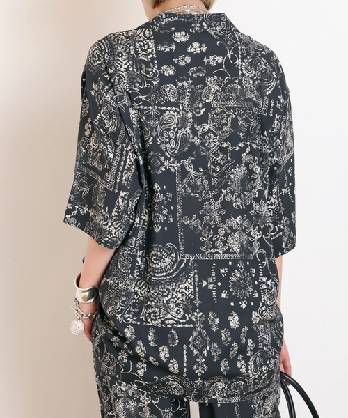 Couture d'adam(クチュールドアダム)の「【COUTURE D'ADAM/クチュールドアダム】別注Bandana College Print Shirt(シャツ/ブラウス・レディース・ブラック・FREE)」の11枚目の写真