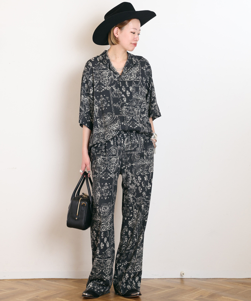 Couture d'adam(クチュールドアダム)の「【COUTURE D'ADAM/クチュールドアダム】別注Bandana College Print Shirt(シャツ/ブラウス・レディース・ブラック・FREE)」の12枚目の写真