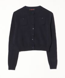 CABaN キャバン カーディガン XS 紫 【古着】【中古】【送料無料】 CABaN（キャバン） カーディガン コットンカシミヤ ギンガムチェック