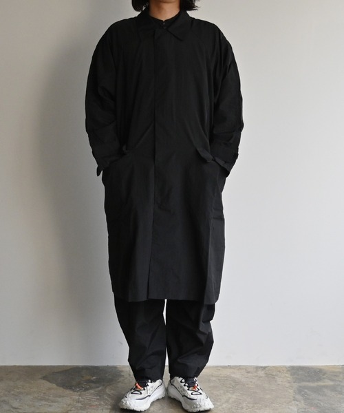 NoiR/ノアール(ノアール)の「NoiR:pocketable coat(ステンカラーコート・メンズ・ブラック・L/M)」の6枚目の写真
