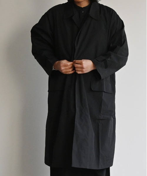 NoiR/ノアール(ノアール)の「NoiR:pocketable coat(ステンカラーコート・メンズ・ブラック・L/M)」の7枚目の写真