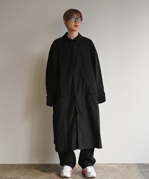 NoiR/ノアール(ノアール)の「NoiR:pocketable coat(ステンカラーコート・メンズ・ブラック・L/M)」の2枚目の写真