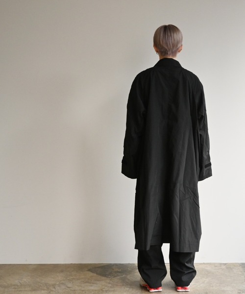 NoiR/ノアール(ノアール)の「NoiR:pocketable coat(ステンカラーコート・メンズ・ブラック・L/M)」の5枚目の写真