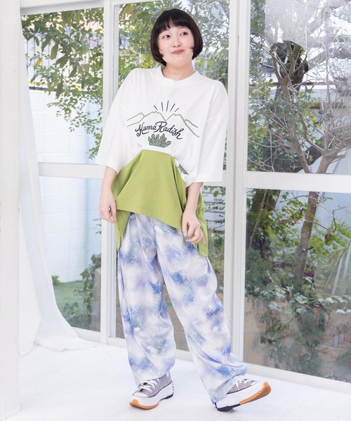ScoLar Parity(スカラーパリティ)の「361119:山からクマ大根Tシャツ(Tシャツ/カットソー・レディース・オフホワイト/ブラック・M)」の18枚目の写真