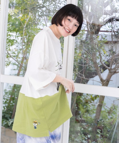 ScoLar Parity(スカラーパリティ)の「361119:山からクマ大根Tシャツ(Tシャツ/カットソー・レディース・オフホワイト/ブラック・M)」の17枚目の写真