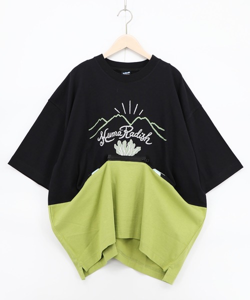 ScoLar Parity(スカラーパリティ)の「361119:山からクマ大根Tシャツ(Tシャツ/カットソー・レディース・オフホワイト/ブラック・M)」の11枚目の写真