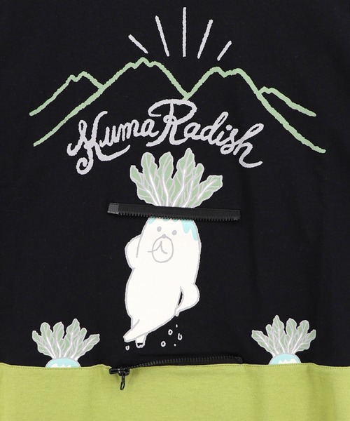 ScoLar Parity(スカラーパリティ)の「361119:山からクマ大根Tシャツ(Tシャツ/カットソー・レディース・オフホワイト/ブラック・M)」の10枚目の写真